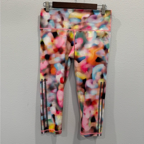 adidas Pants - Adidas Multicolor Patterned Capri Leggings